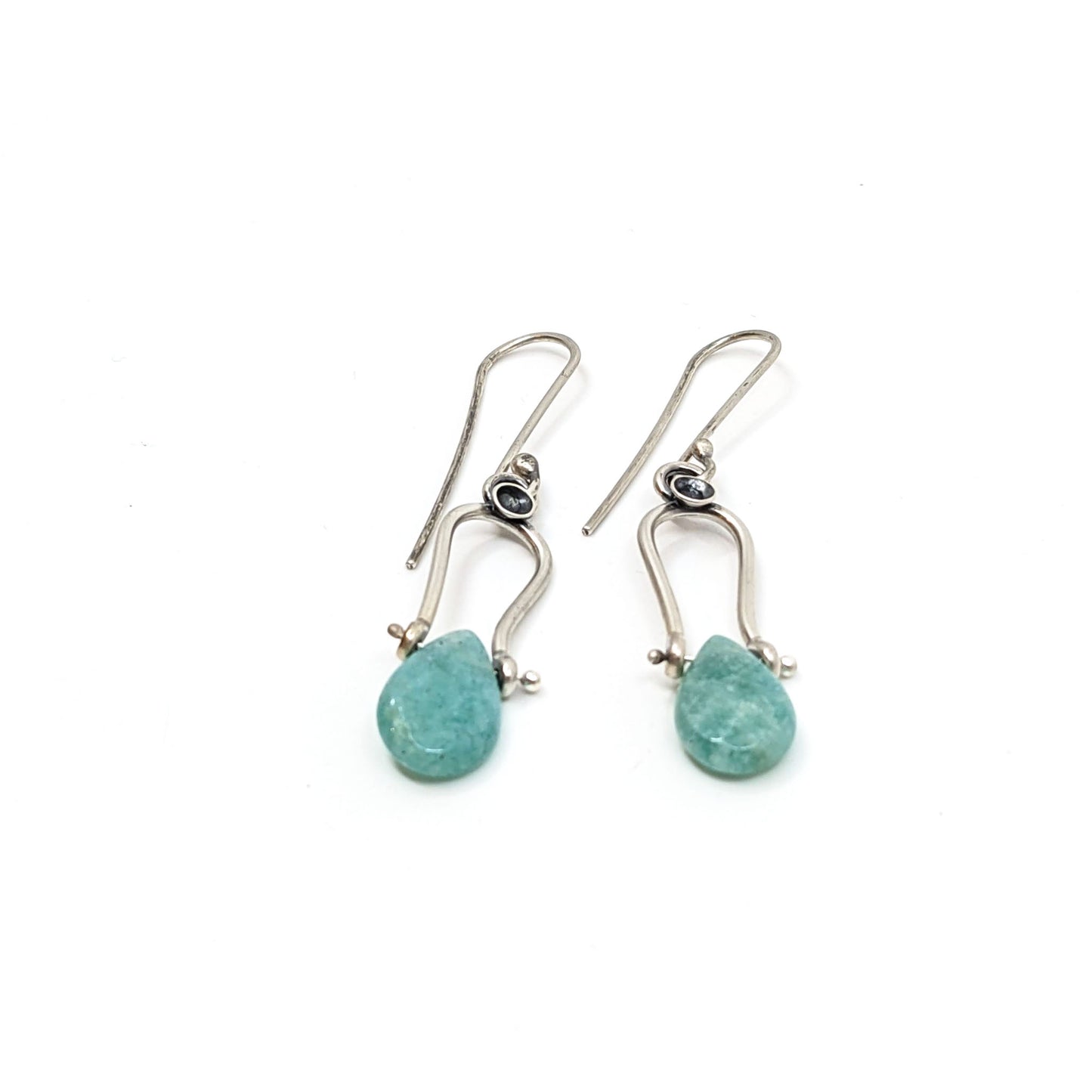 Petite Swing Earrings- Amazonite