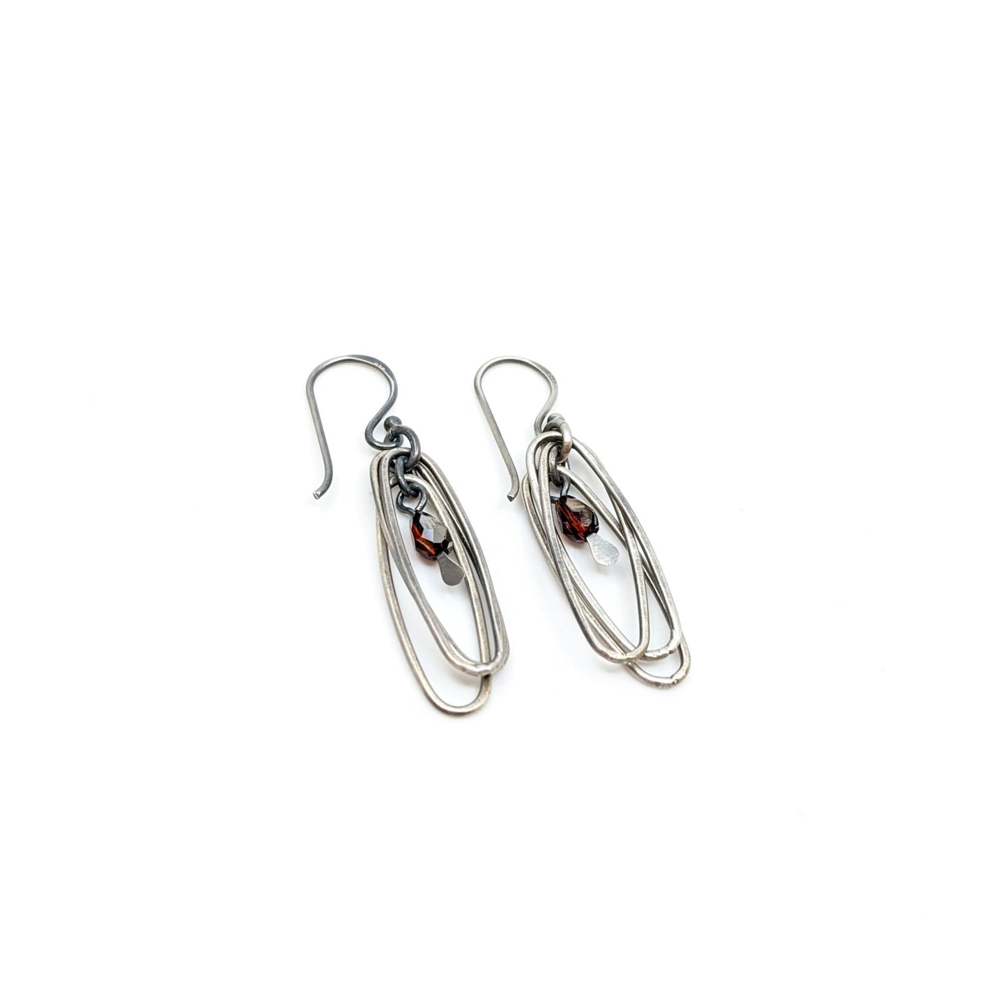 TN Oval Hoops Trio Earrings- TN 22ER93 SS