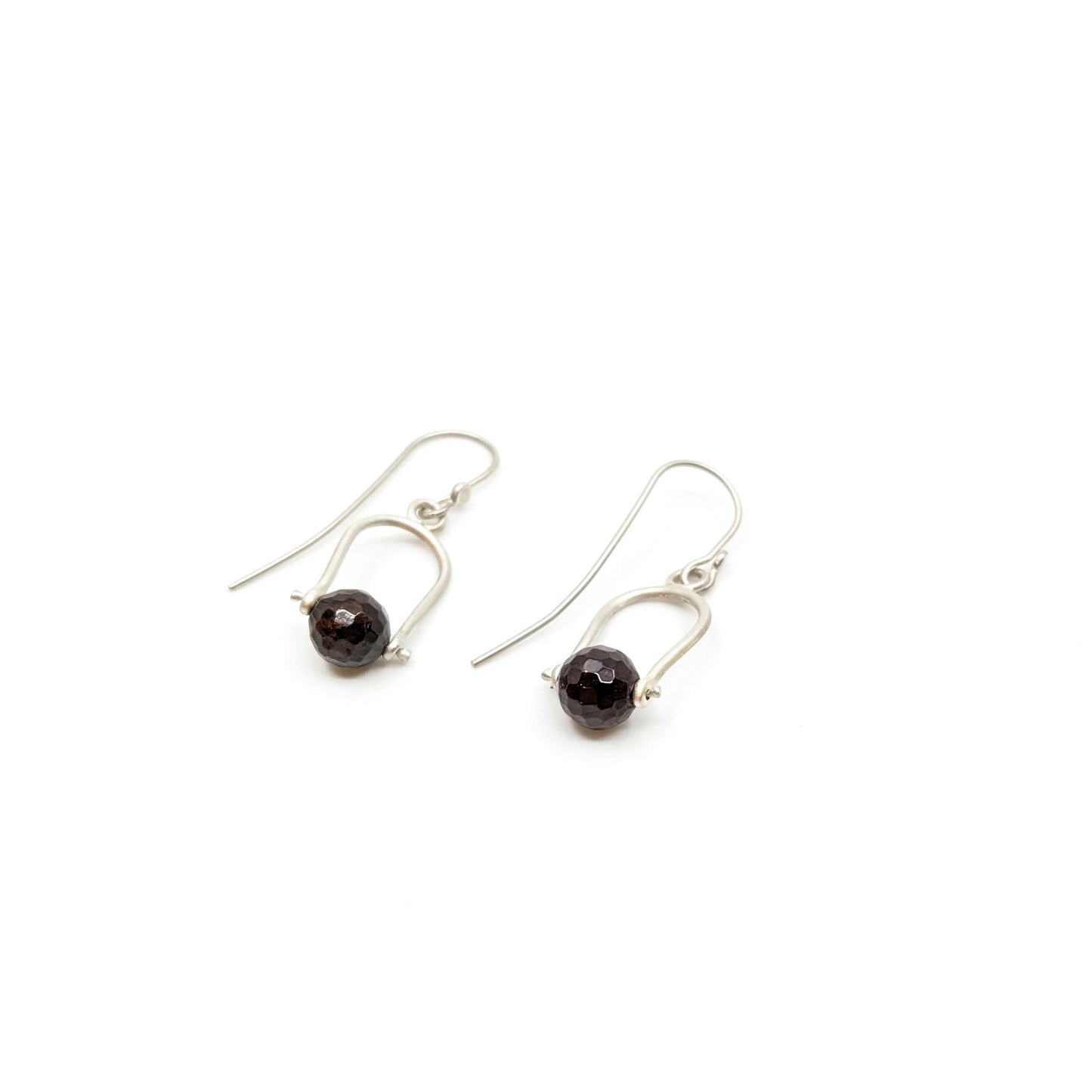 Petite Swings, Garnet Earrings- APS ER31 SS