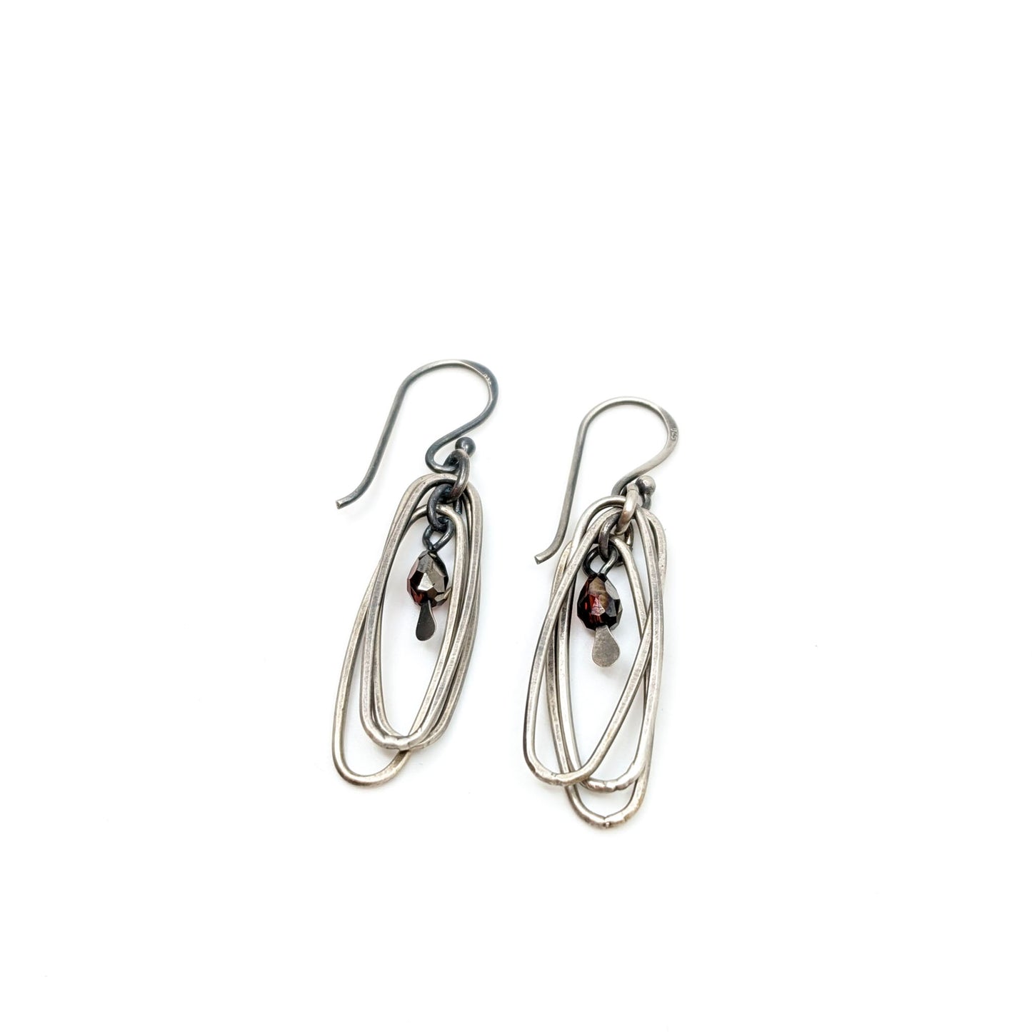 TN Oval Hoops Trio Earrings- TN 22ER93 SS