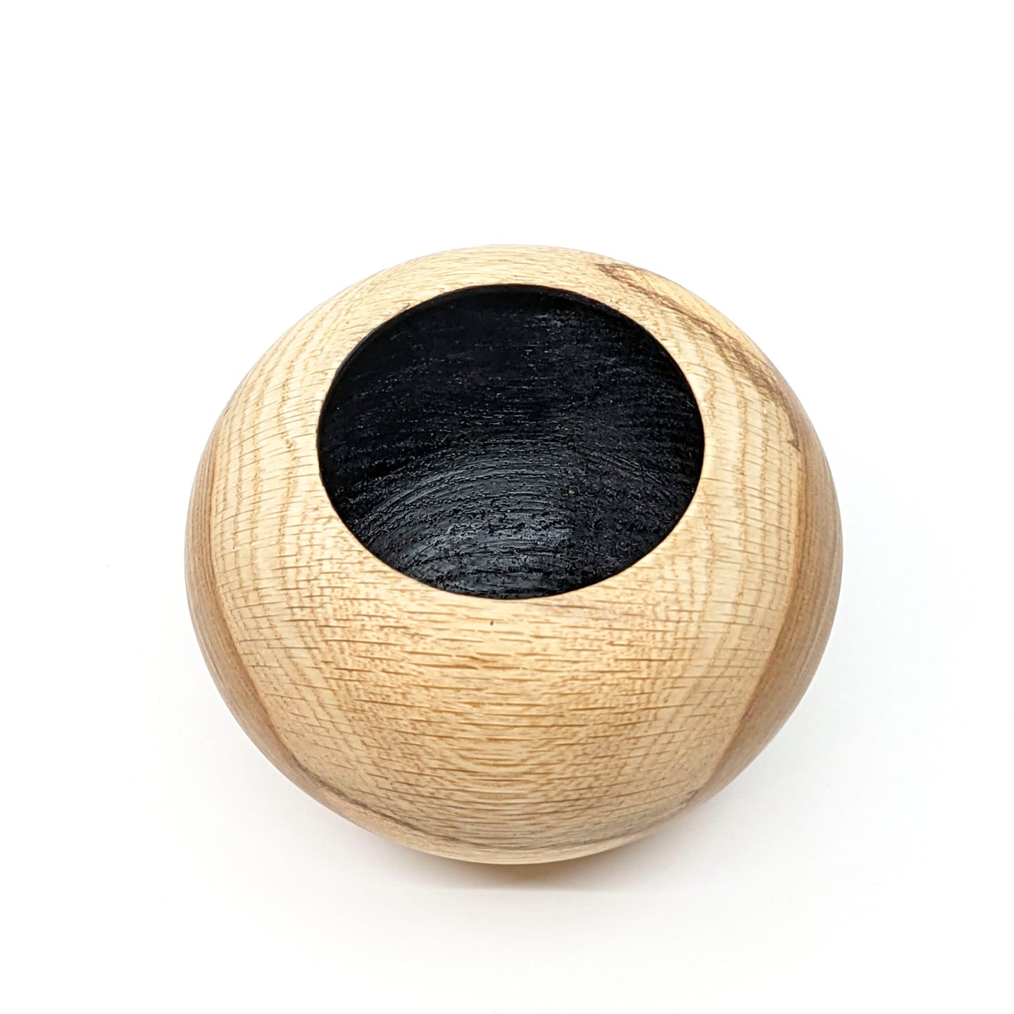 Oak Vessel with Black Stained Interior