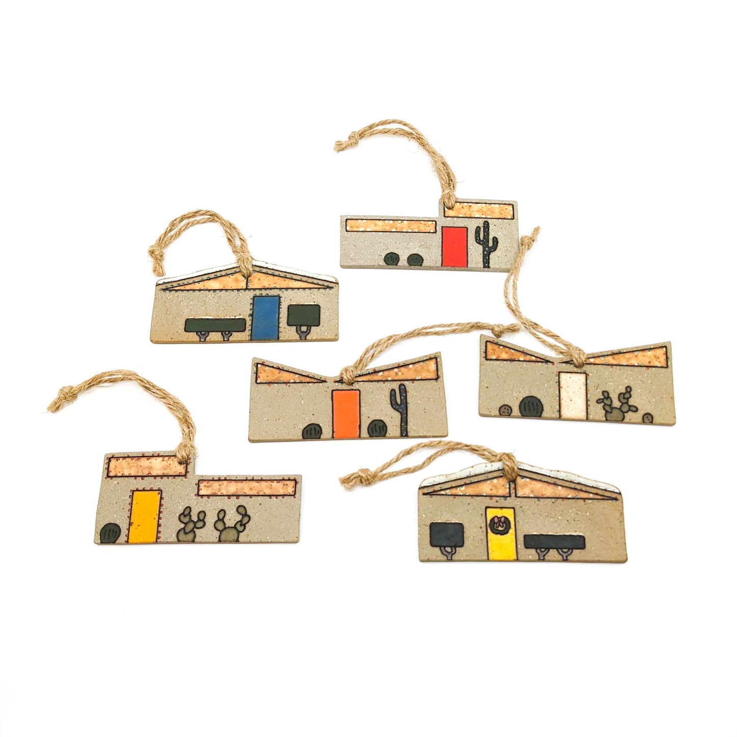 MCM House Ornaments