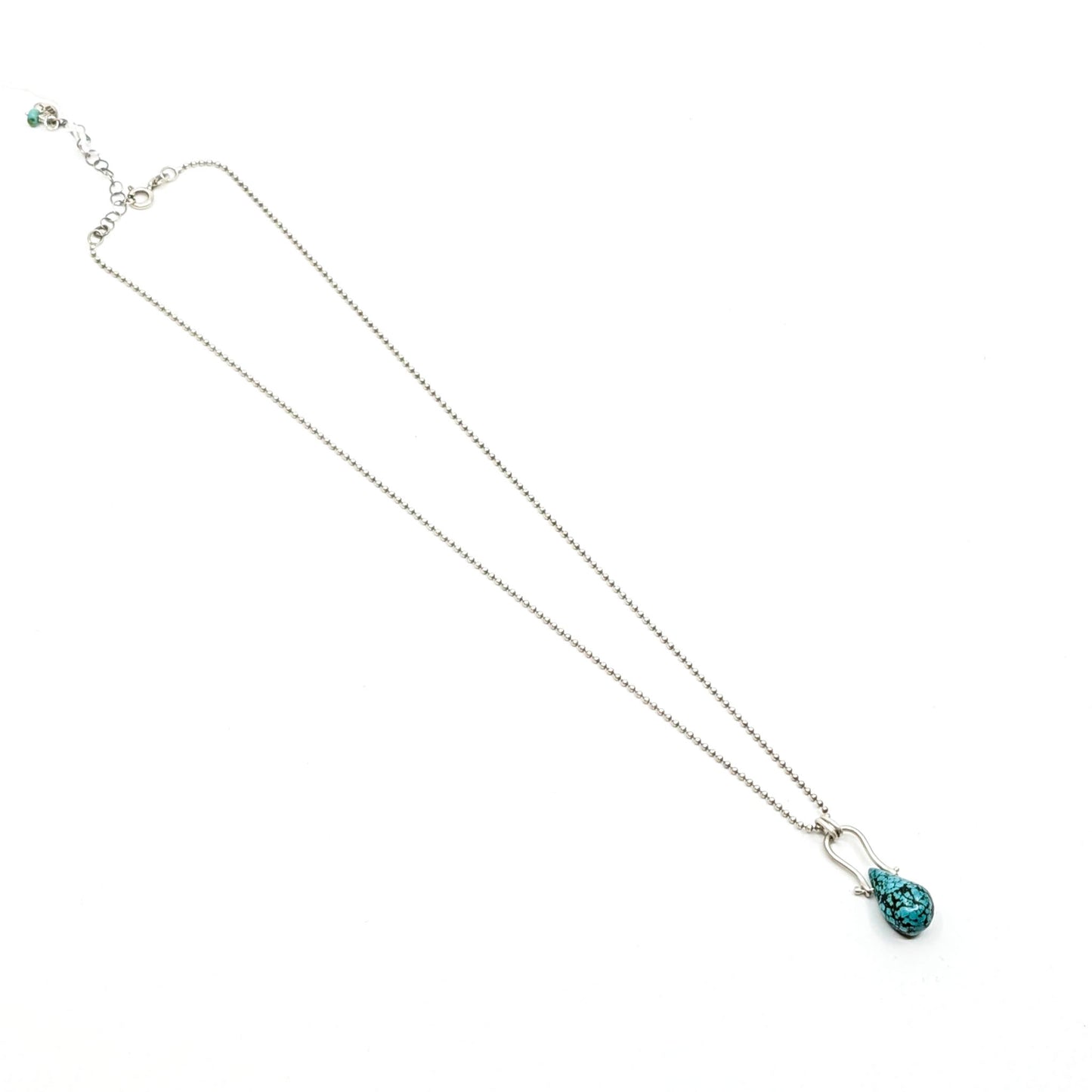 Petite Turquoise Swing Pendant-APSNK08SS