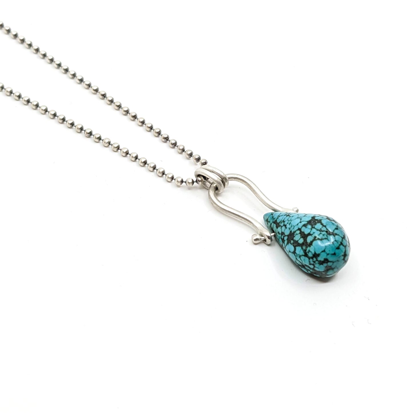 Petite Turquoise Swing Pendant-APSNK08SS
