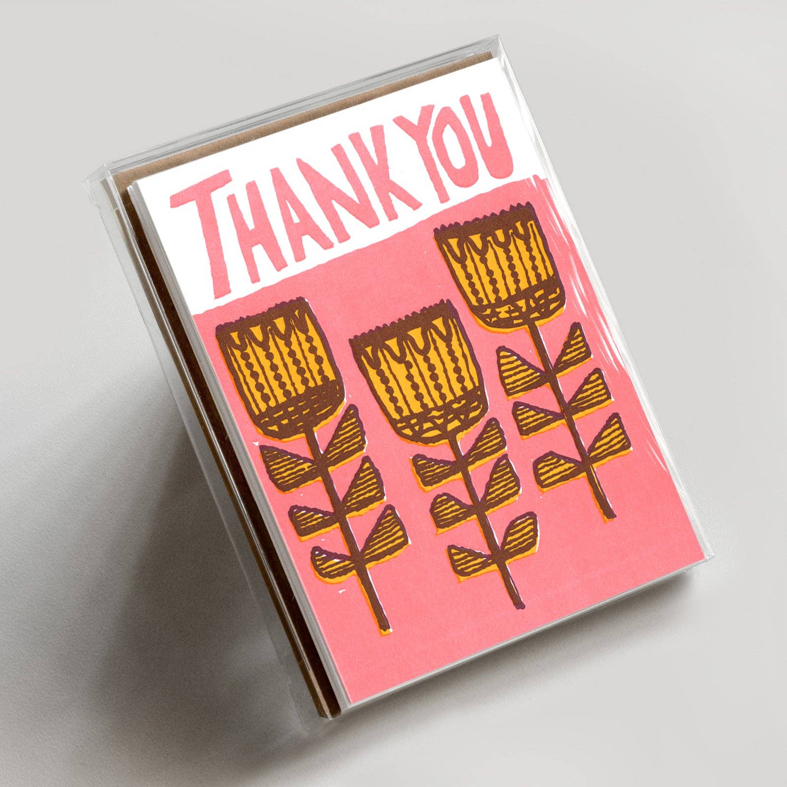 Thank You Folk Flowers Boxed Set: Set of 6 cards