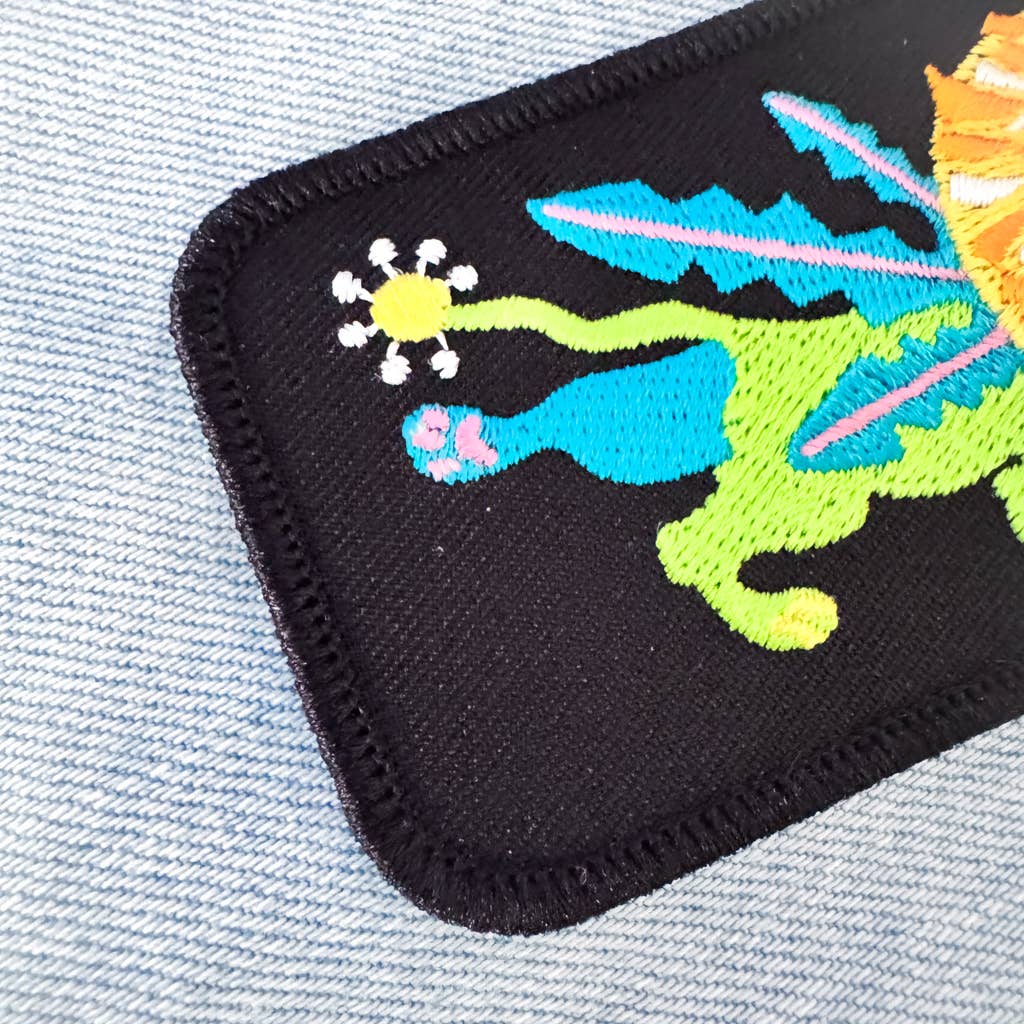 Dandelion Iron-on Embroidered Patch