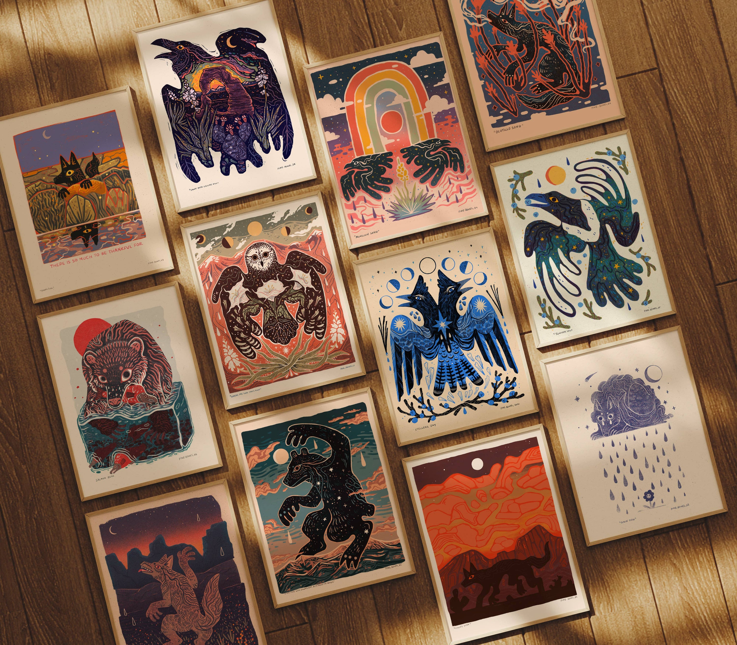 Stellers Jay - 8x10 Nature Wilderness Art Print 