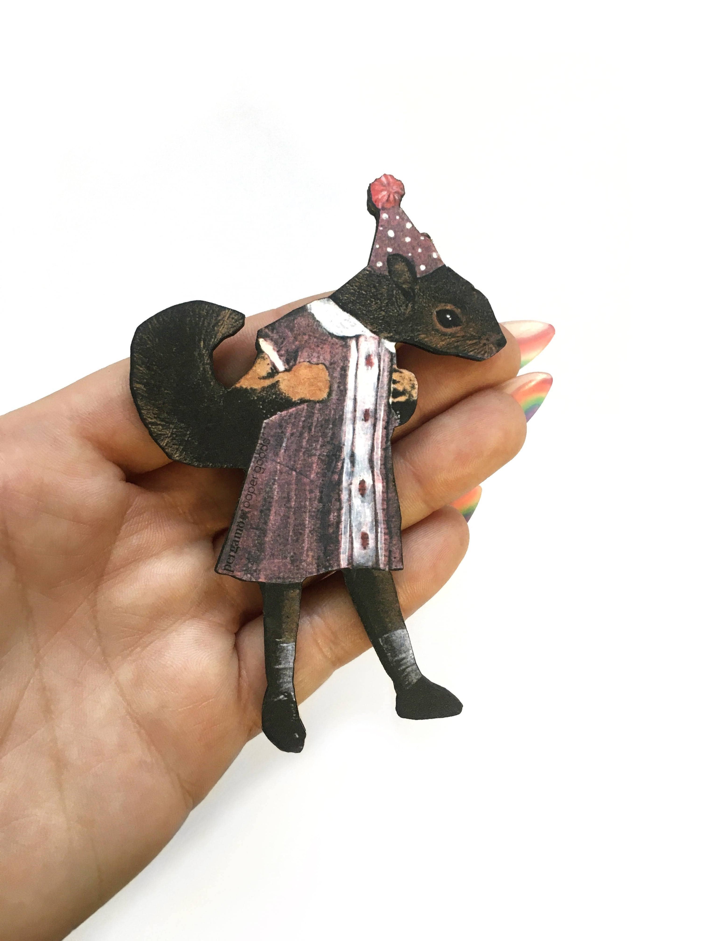Squirrel Girl Wood Magnet