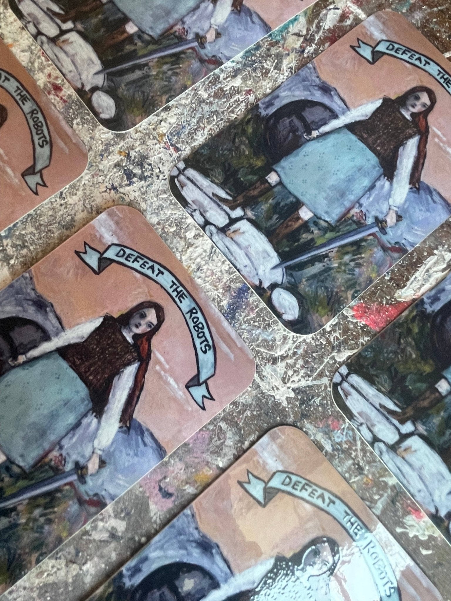 Amanda Blake - Defeat the robots - Glossy vinyl sticker - VISUAL INDEX