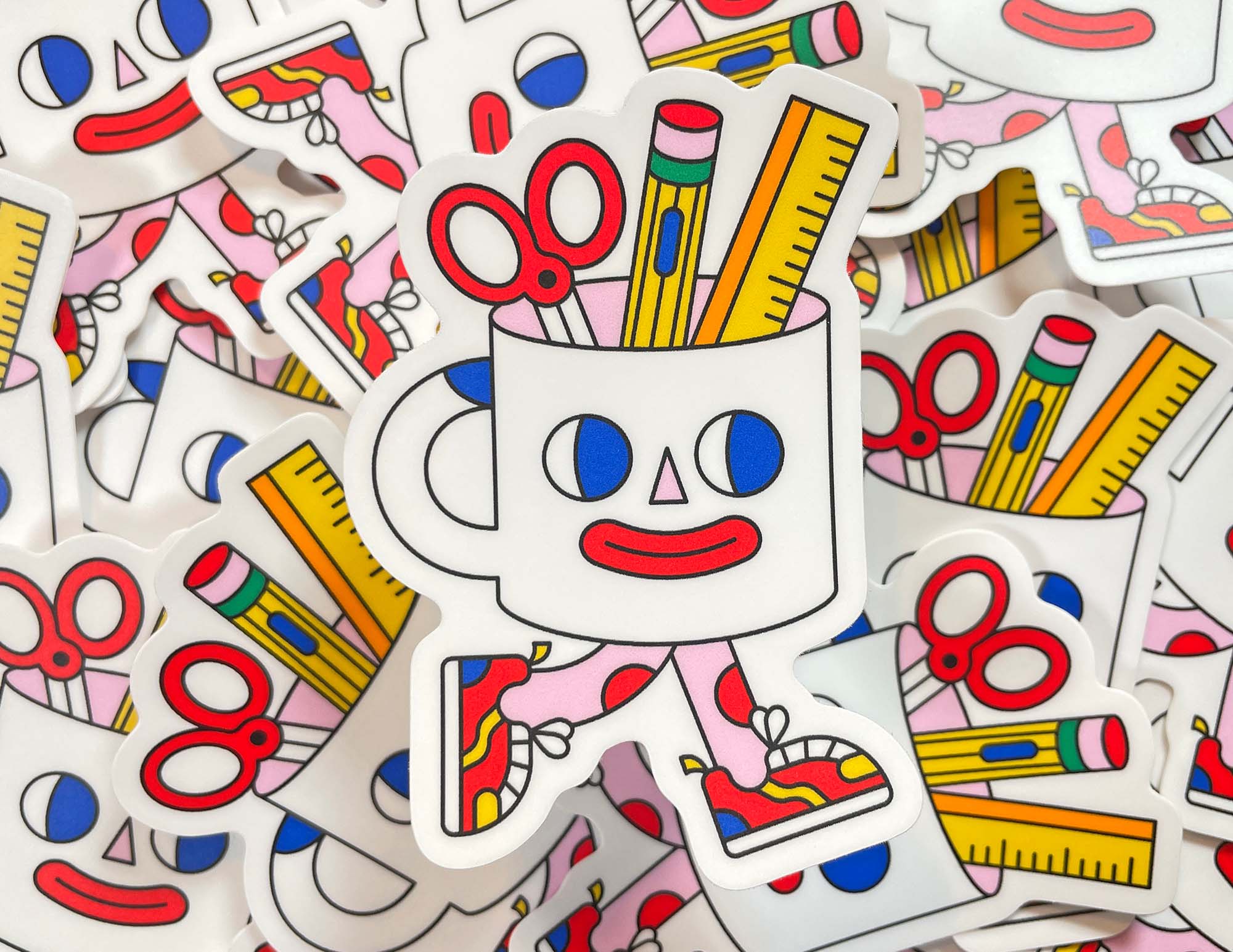 Cuppa Creativity Matte Vinyl Sticker | Artist Sticker | Cute