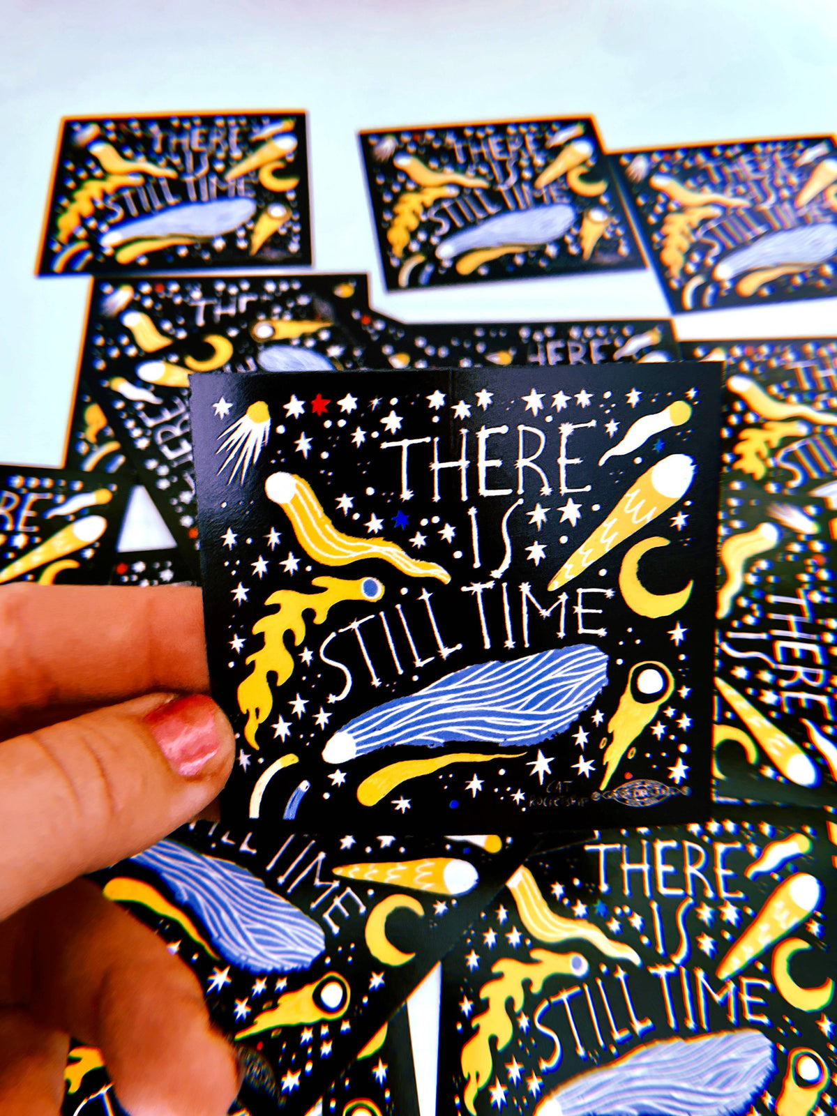There is Still Time hopeful vinyl sticker