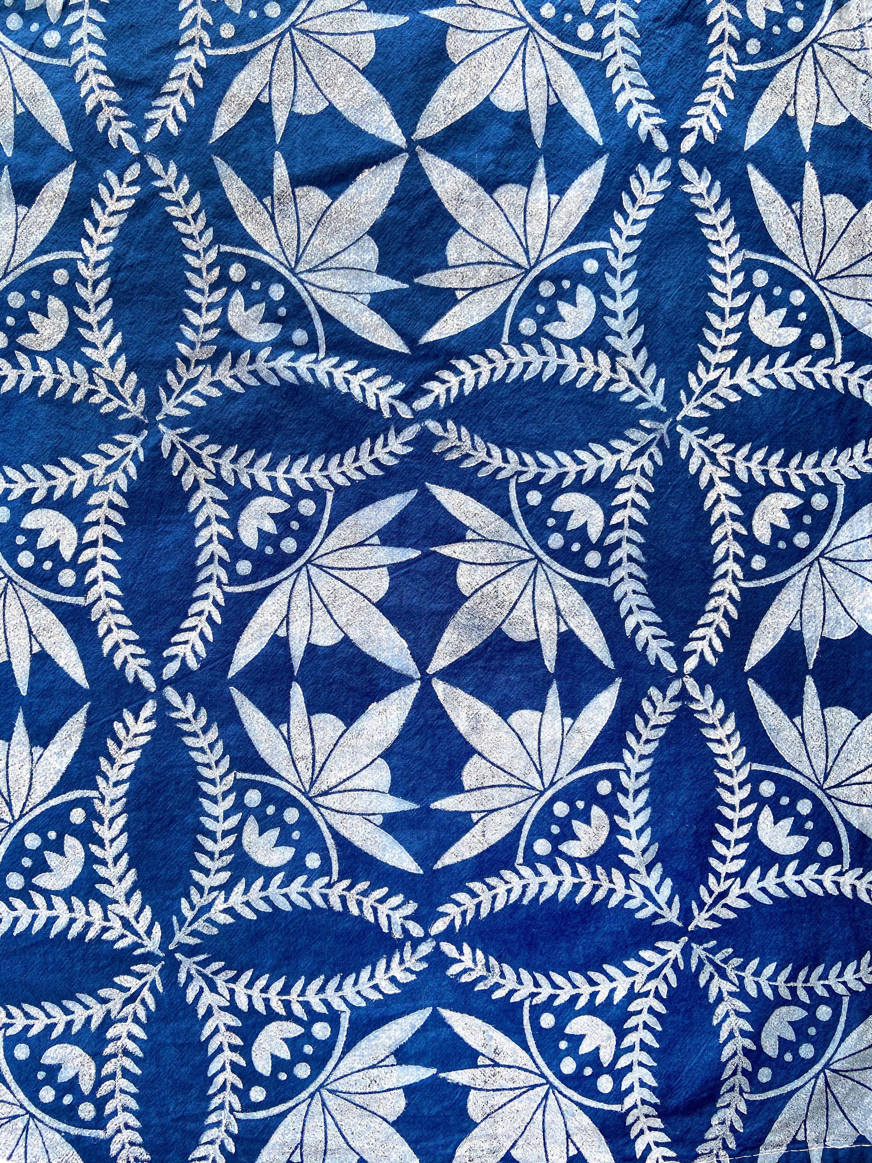Folk Floral Tea Towel