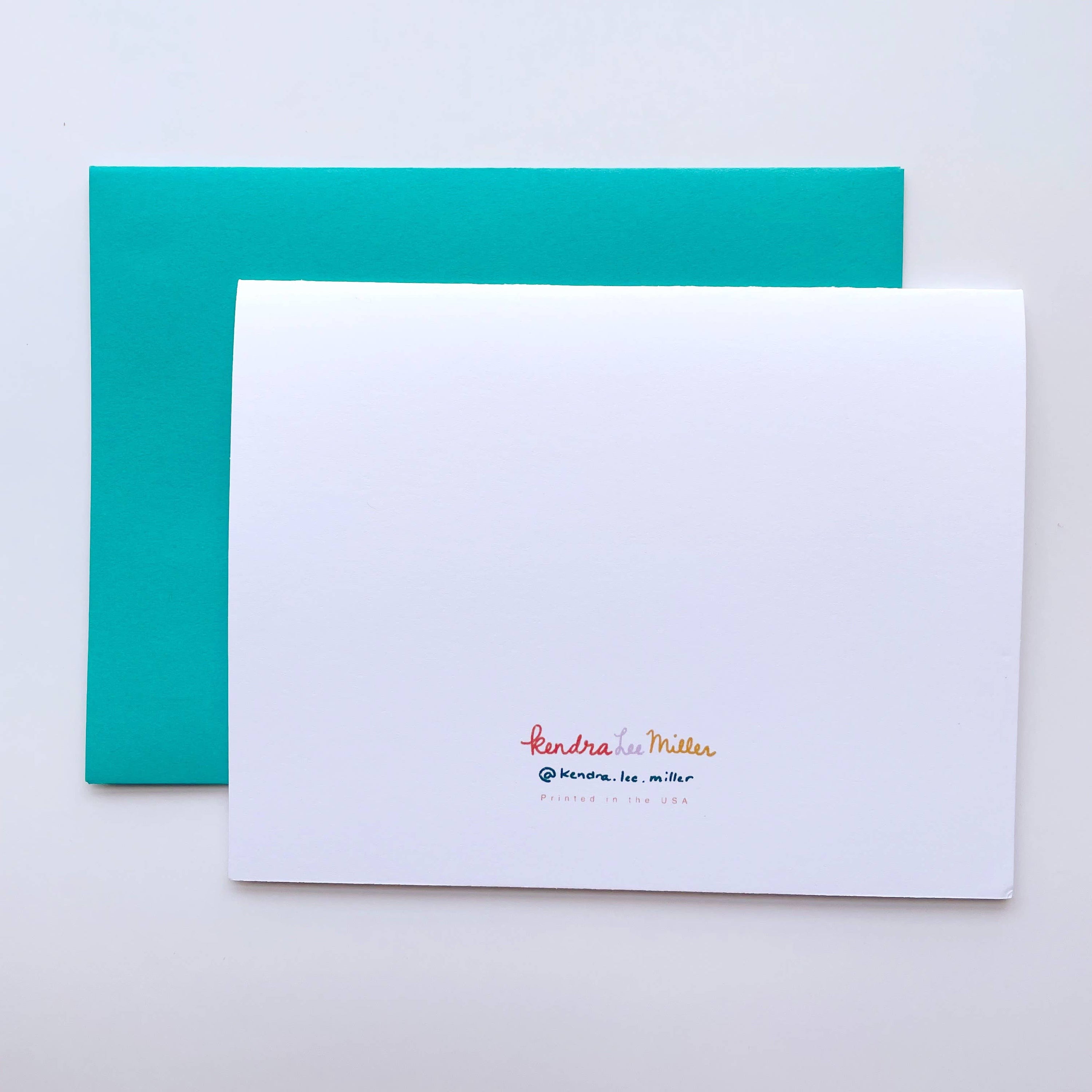 Kendra Lee Miller Art - About Time, Nerd! Blue Themed Graduation Card - VISUAL INDEX