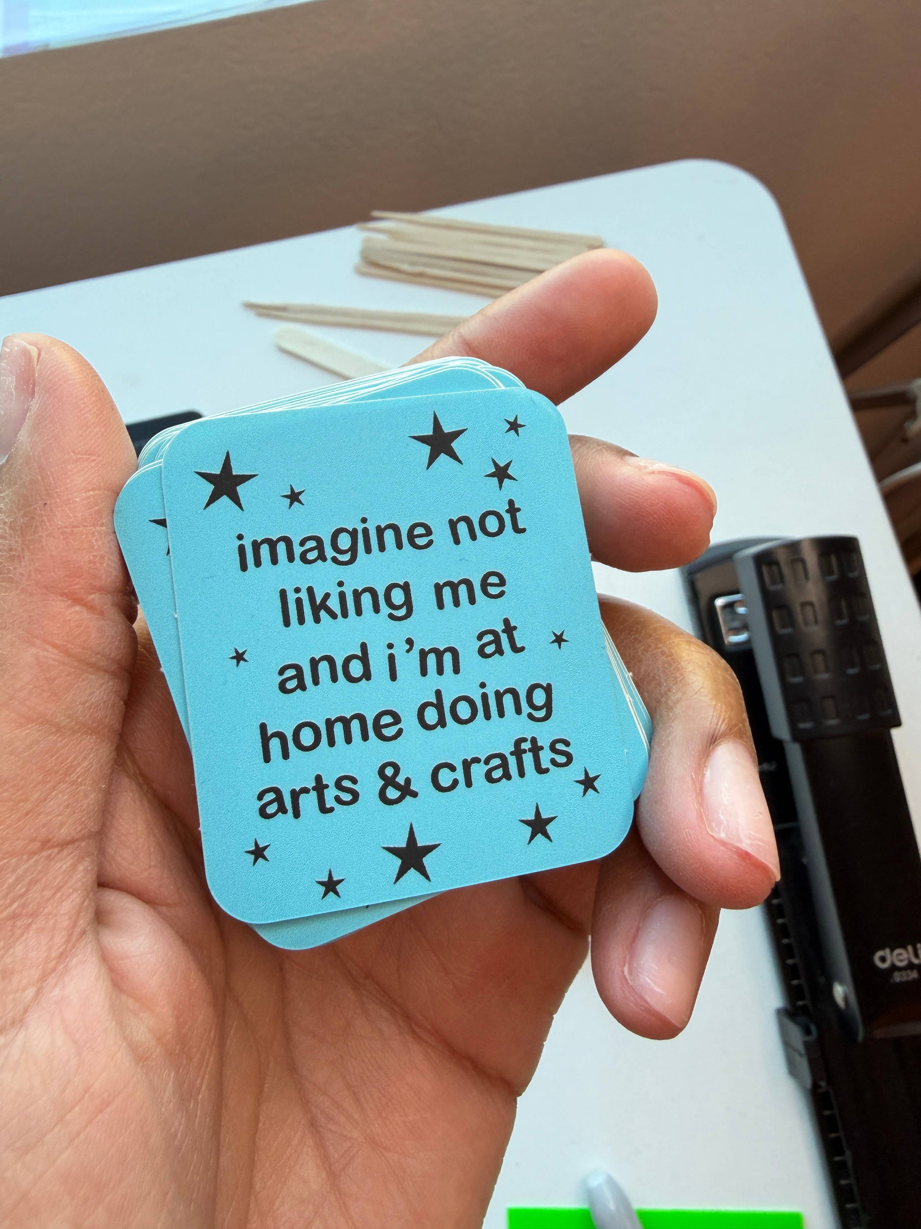Imagine Not Liking Me Sticker: PINK