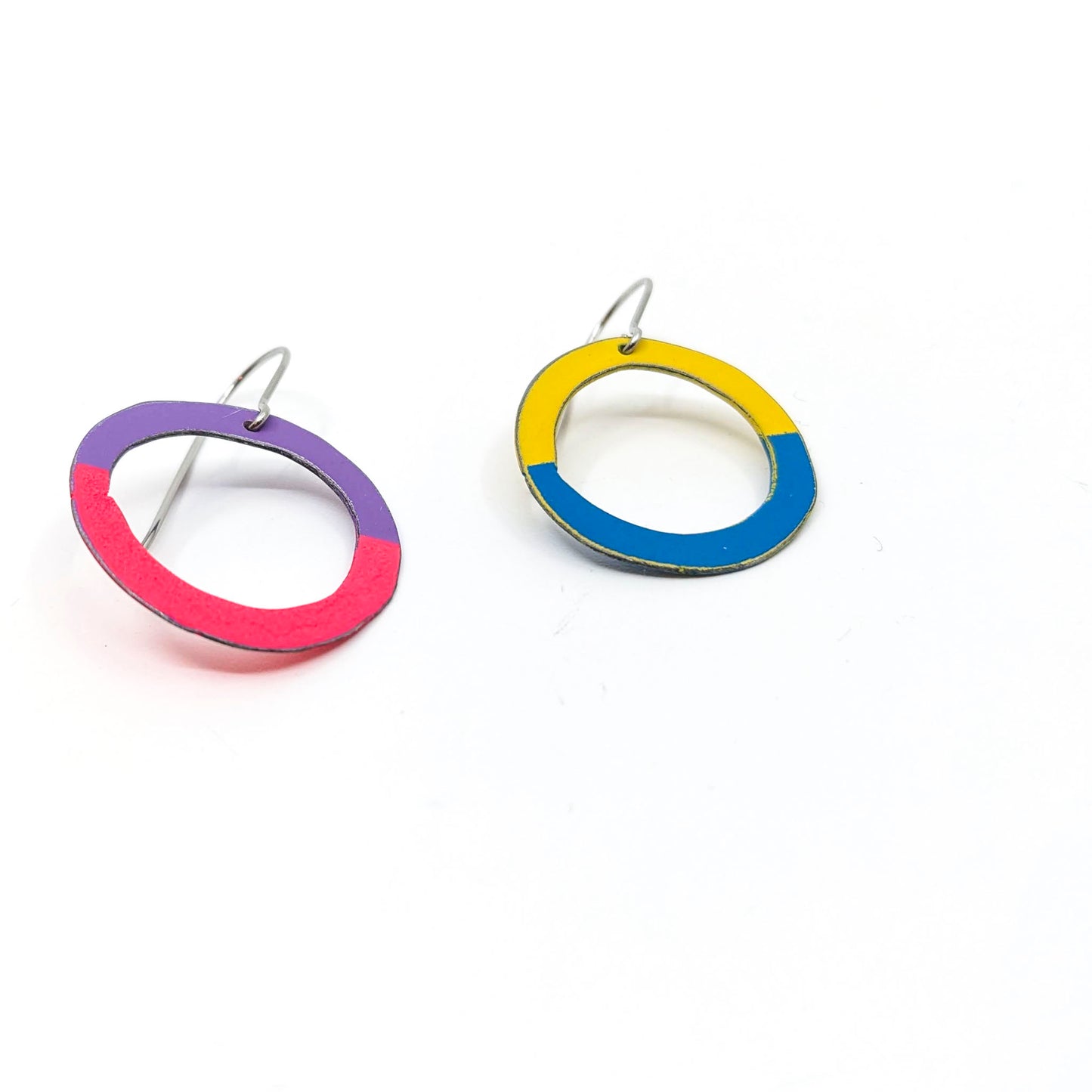 Multicolor Circle Earrings