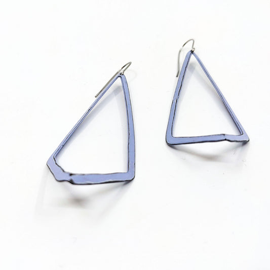 Lavender 3D Diamond Shaped Earrings