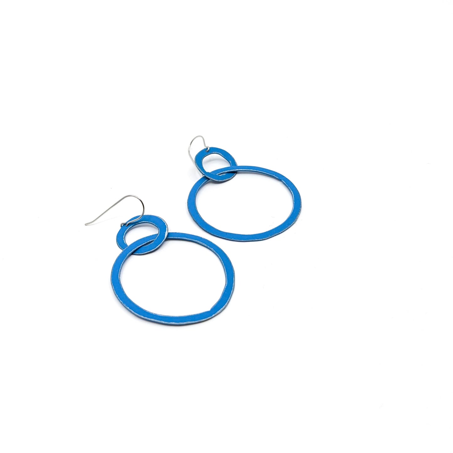 Circle/Circle Blue Earrings
