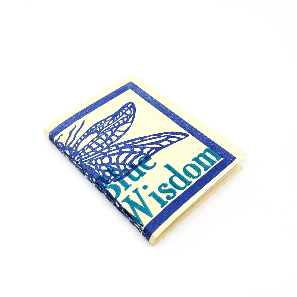 Purple Pumpkin Press - Thick Paper Journals - Blue Wisdom on Cream - VISUAL INDEX