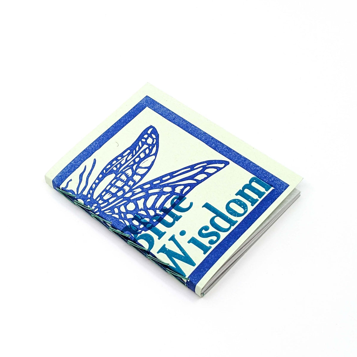 Purple Pumpkin Press - Thick Paper Journals - Blue Wisdom on Mint - VISUAL INDEX