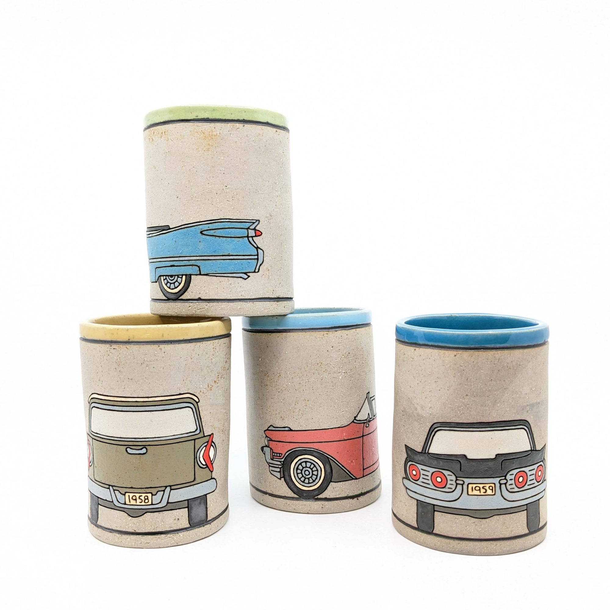 Vintage Car Cups