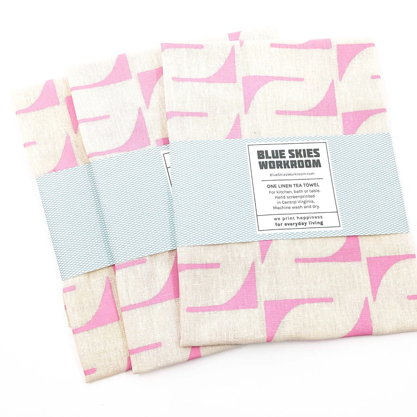 Screenprinted Linen Tea Towels