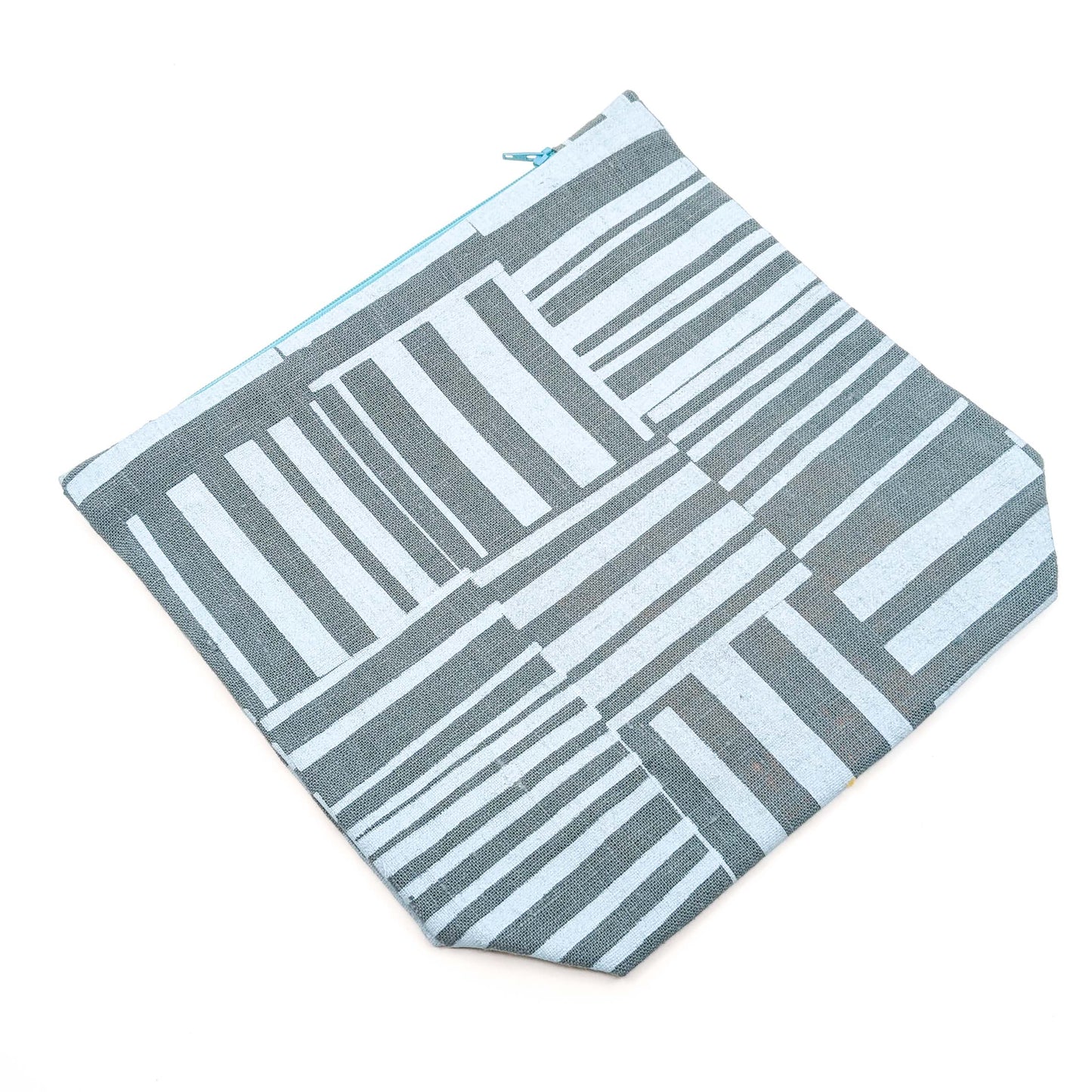 Gusseted Zippered Pouches, Linen, Medium / various prints