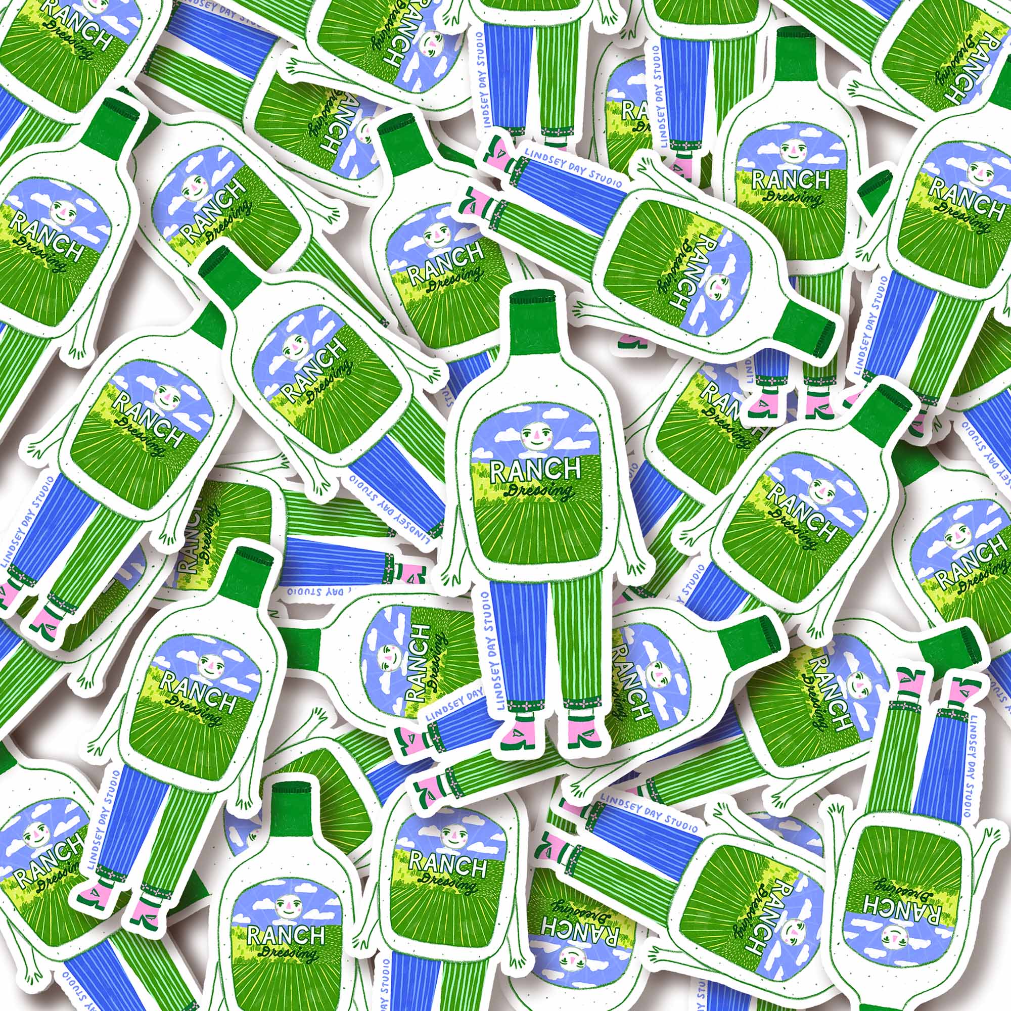 Blanche the Ranch Sticker, Funny Sticker, Food Sticker