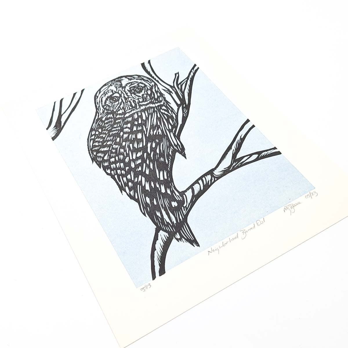 Neighborhood Barned Owl- Print