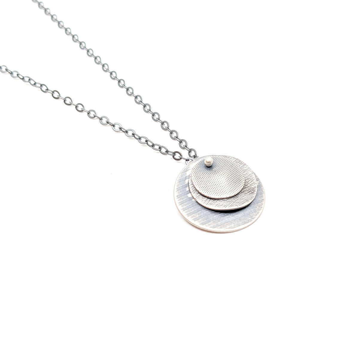 Warped Disk- Necklace