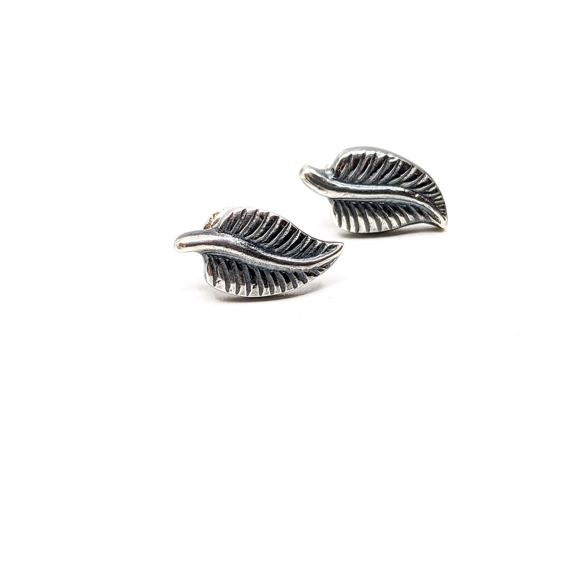 Textured Leaf Studs