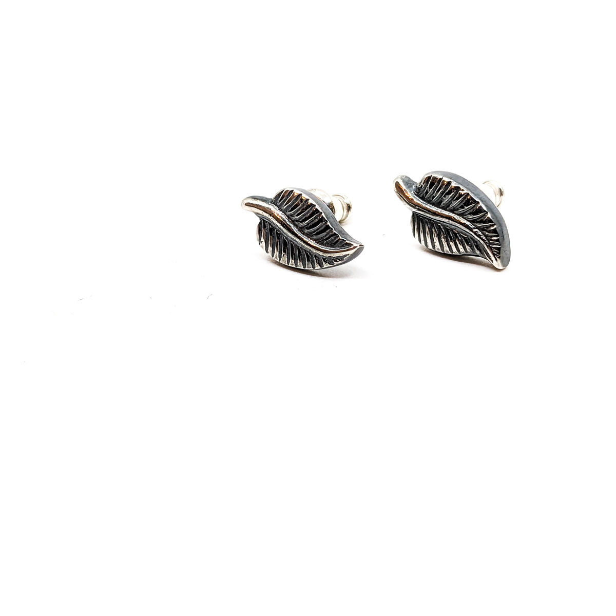 Textured Leaf Studs