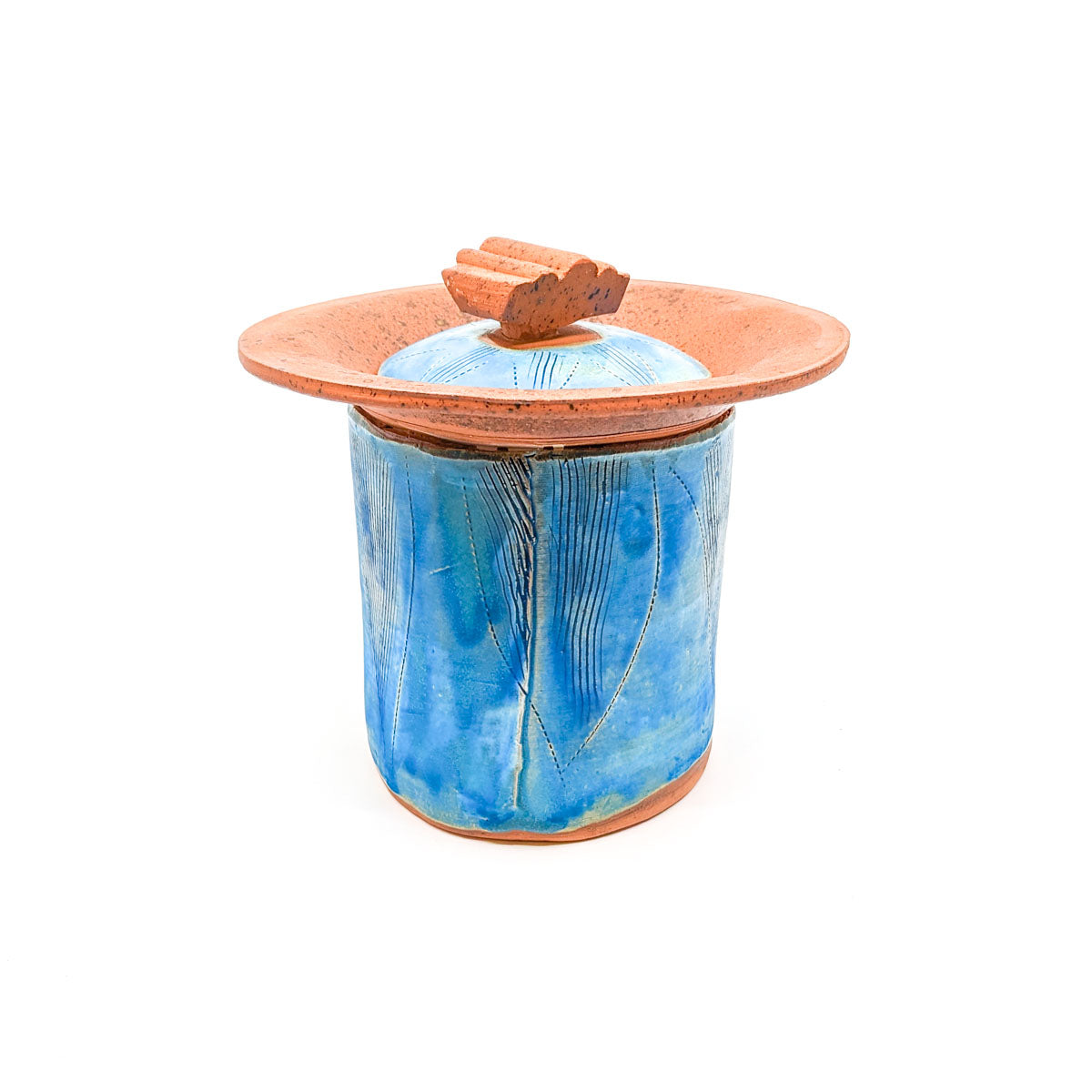 Large Canister in Turquoise