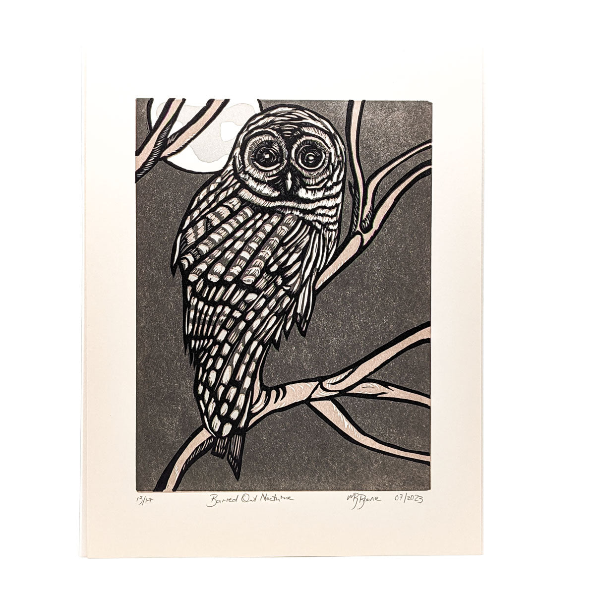 Neighborhood Barred Owl- Print