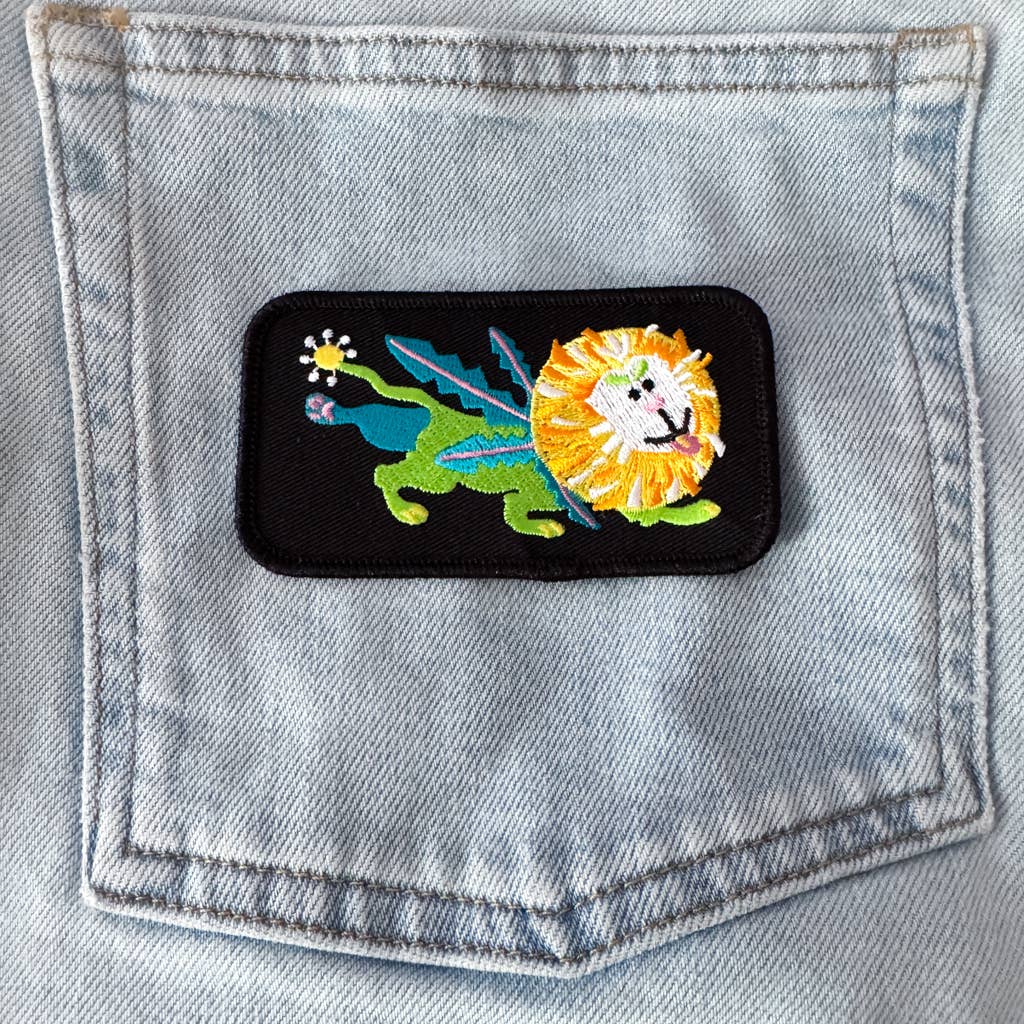 Dandelion Iron-on Embroidered Patch