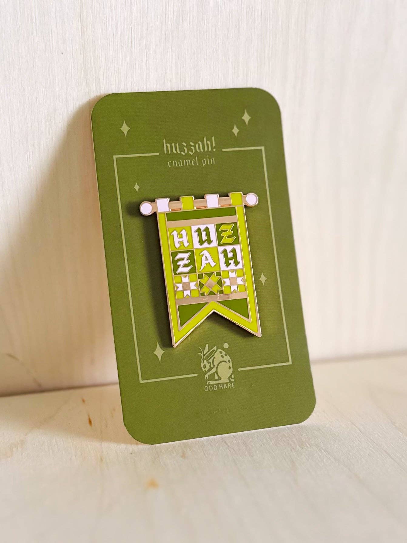 Huzzah Hard Enamel Pin