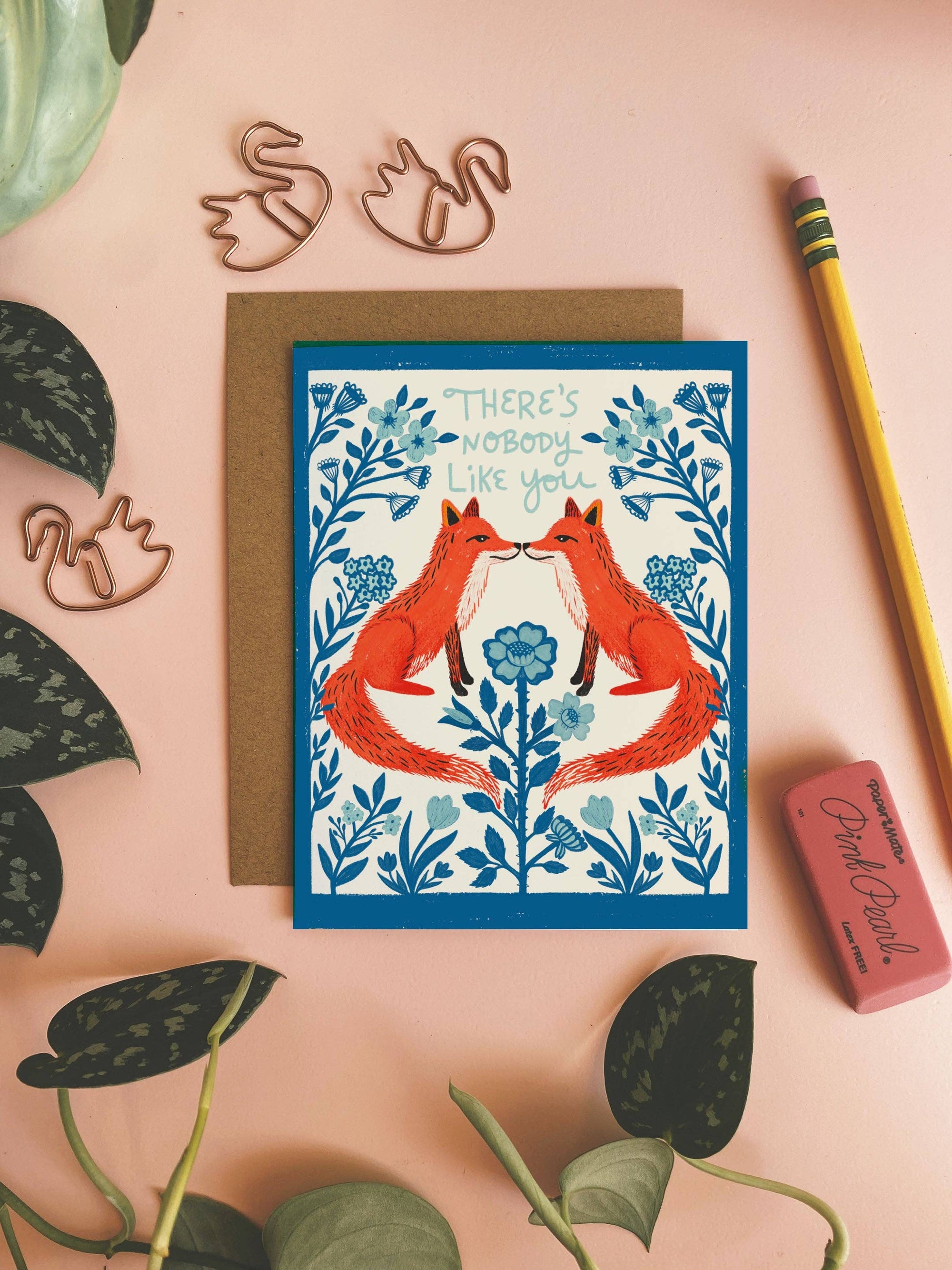 There's Nobody Like You - Fox Greeting Card: 4.25 x 5.5 inches