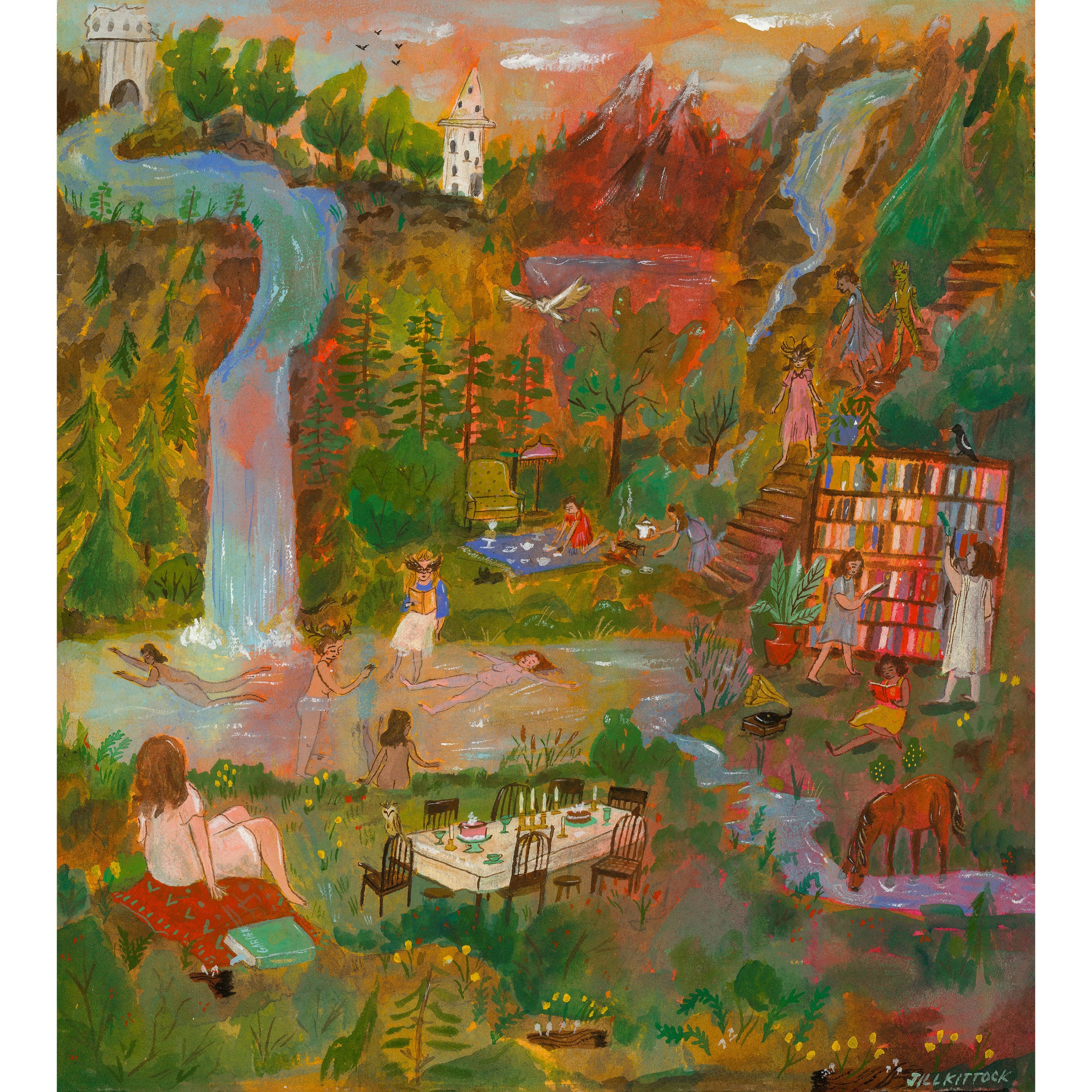 Adopt the Local Customs print: 8x10 inches