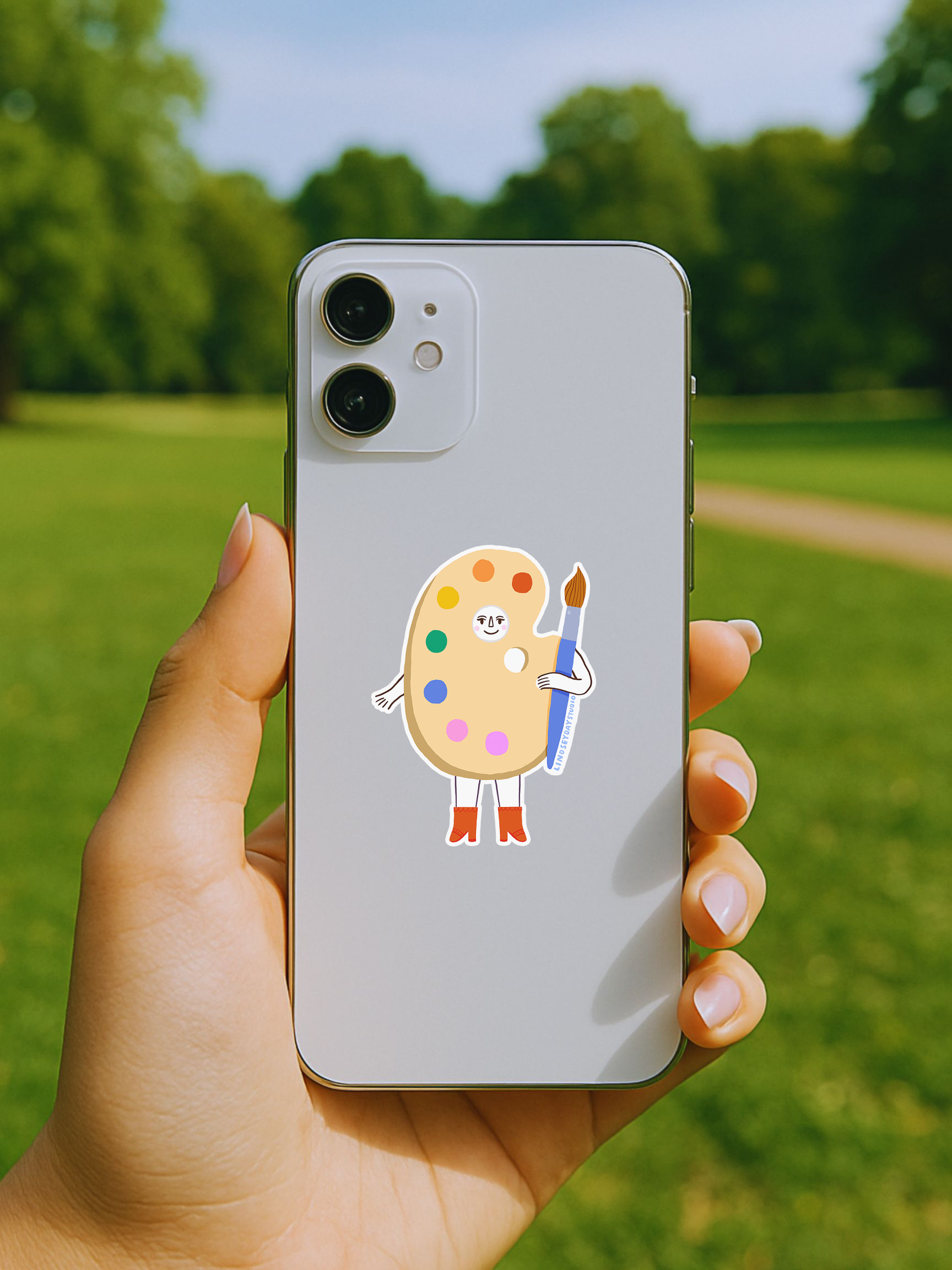 Artist Friend Sticker, Creative Kawaii Sticker, Maker Gift