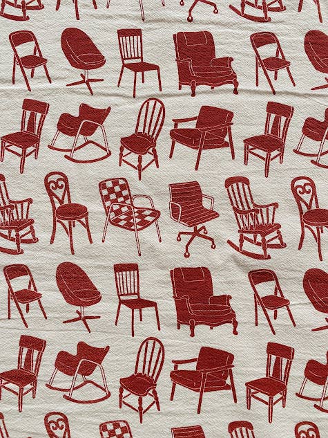 Tea towel - chairs