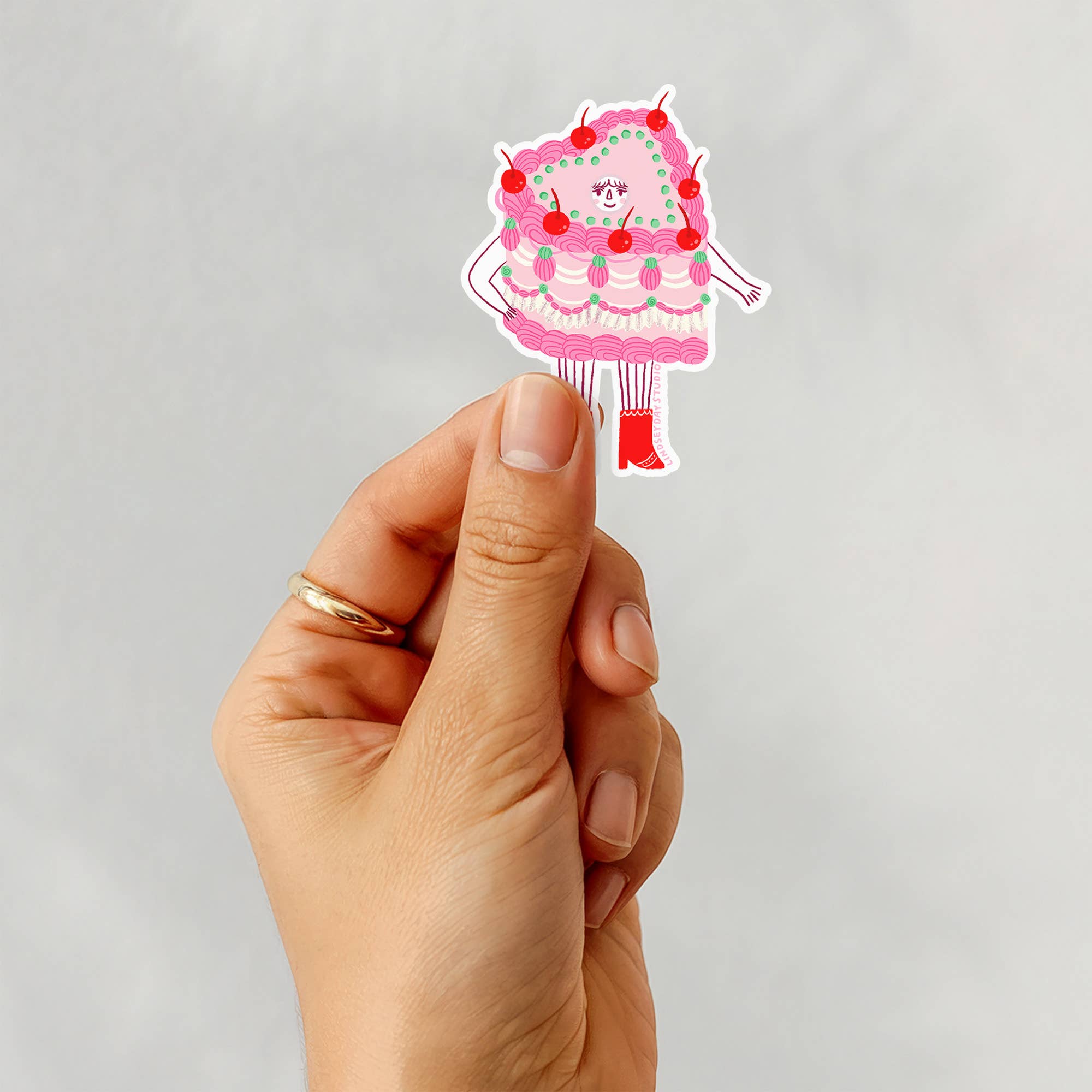 Camilla Cake Sticker, Funny Sticker, Food Sticker