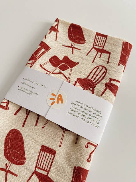 Tea towel - chairs