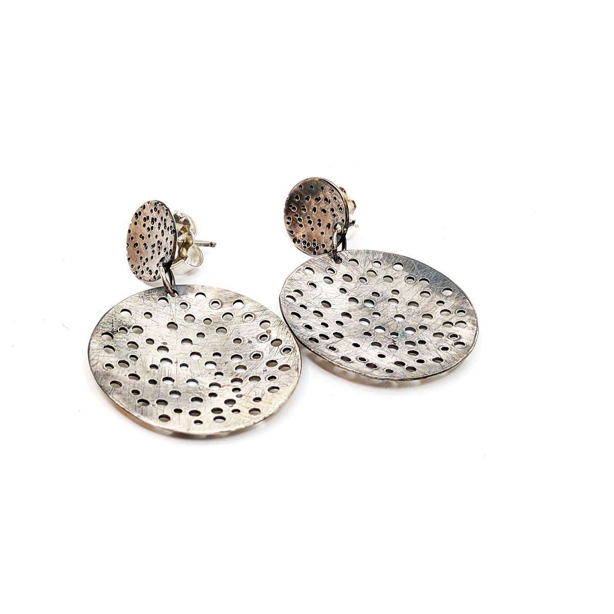 Sterling Silver Earrings (Round)