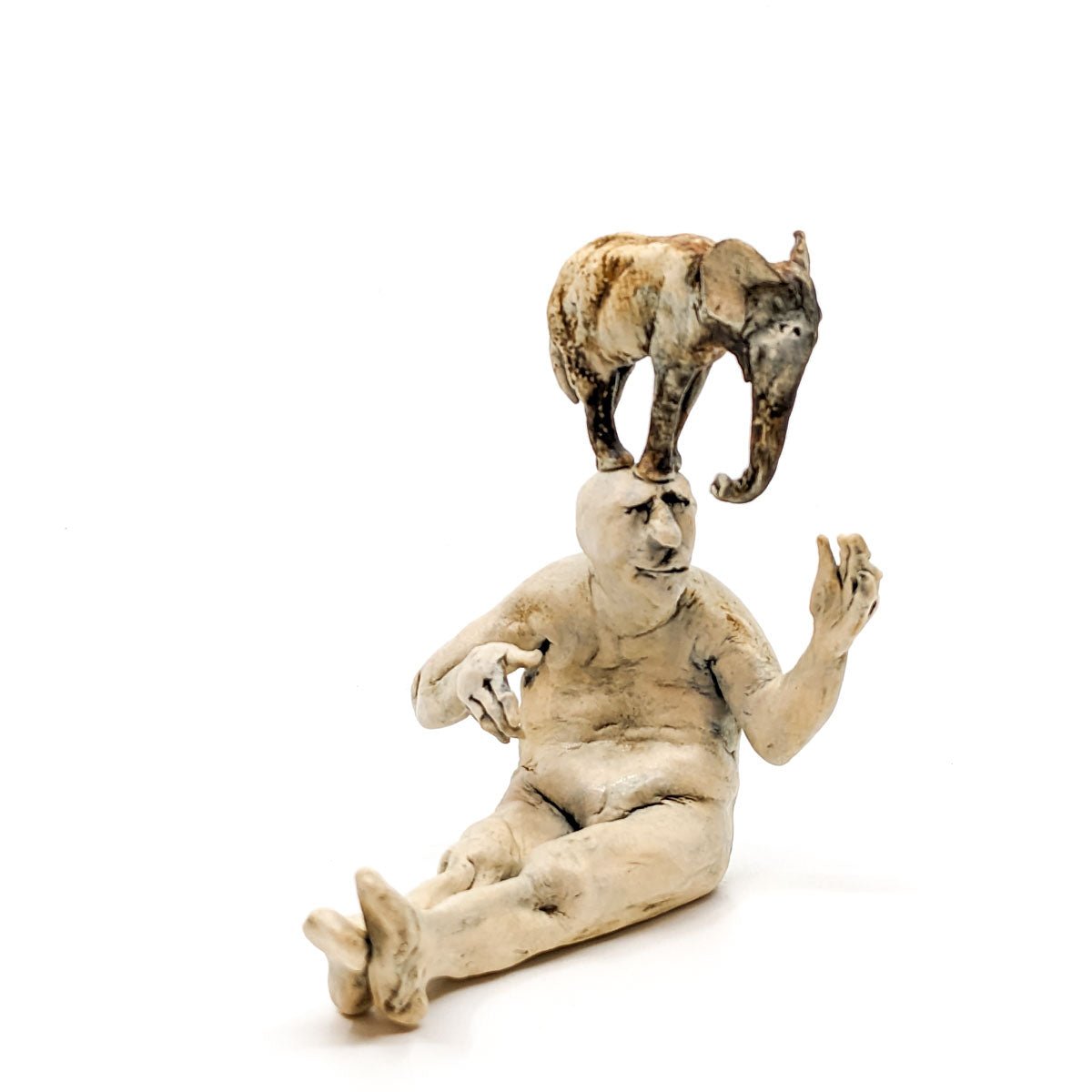 Aggie Zed - Figure with Animal Head - Man with Elephant II - VISUAL INDEX