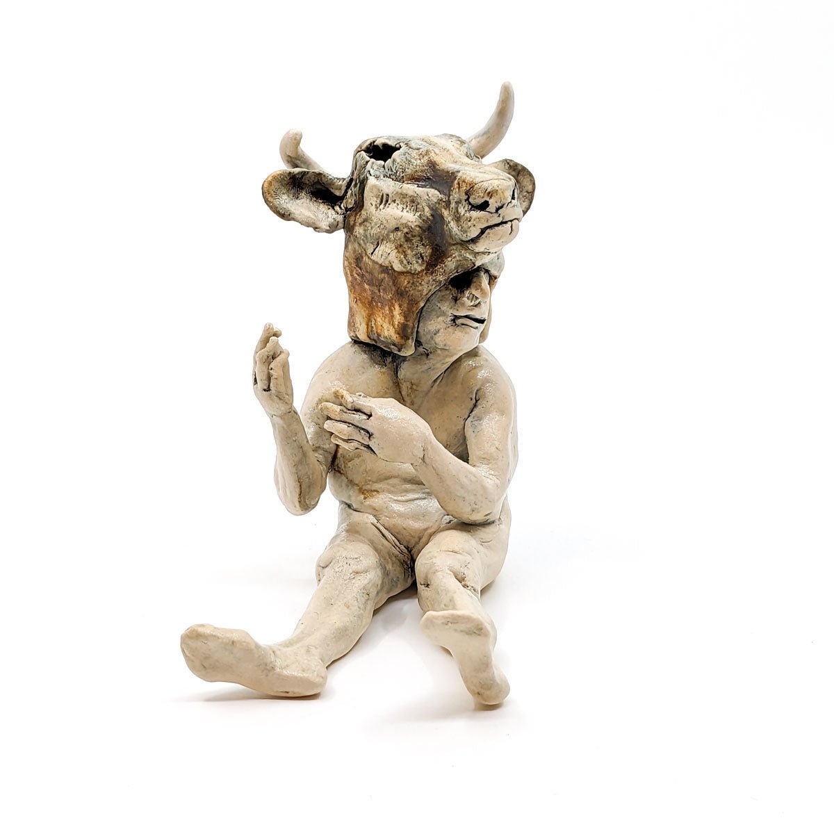 Aggie Zed - Figure with Animal Head - Man with Bull Costume - VISUAL INDEX