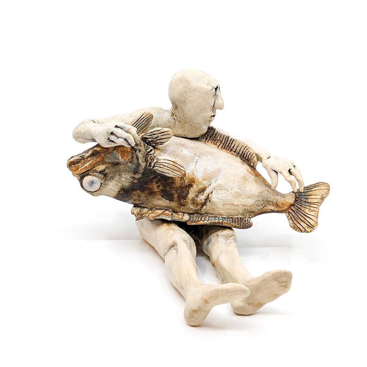 Aggie Zed - Figure with Animal Head - Man with Fish - VISUAL INDEX