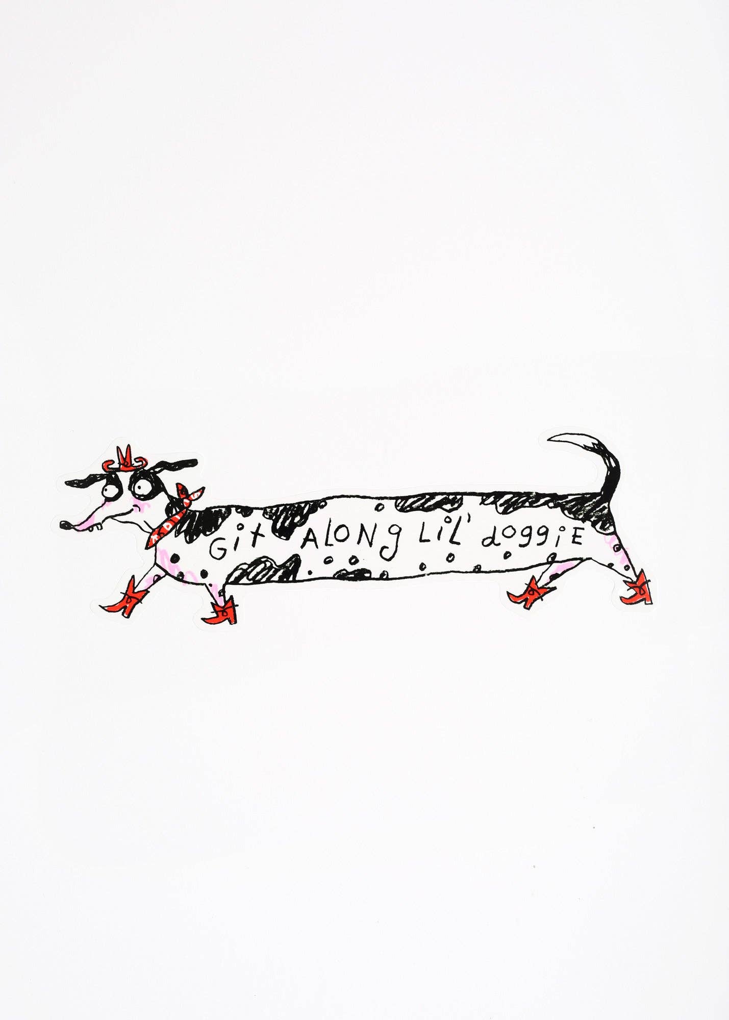 Git Along Lil' Doggie Bumper Sticker