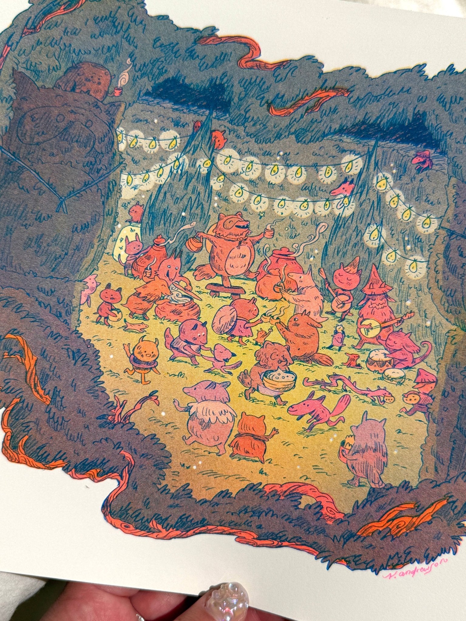 Natalie Andrewson - Maze's End Small Riso Print - VISUAL INDEX