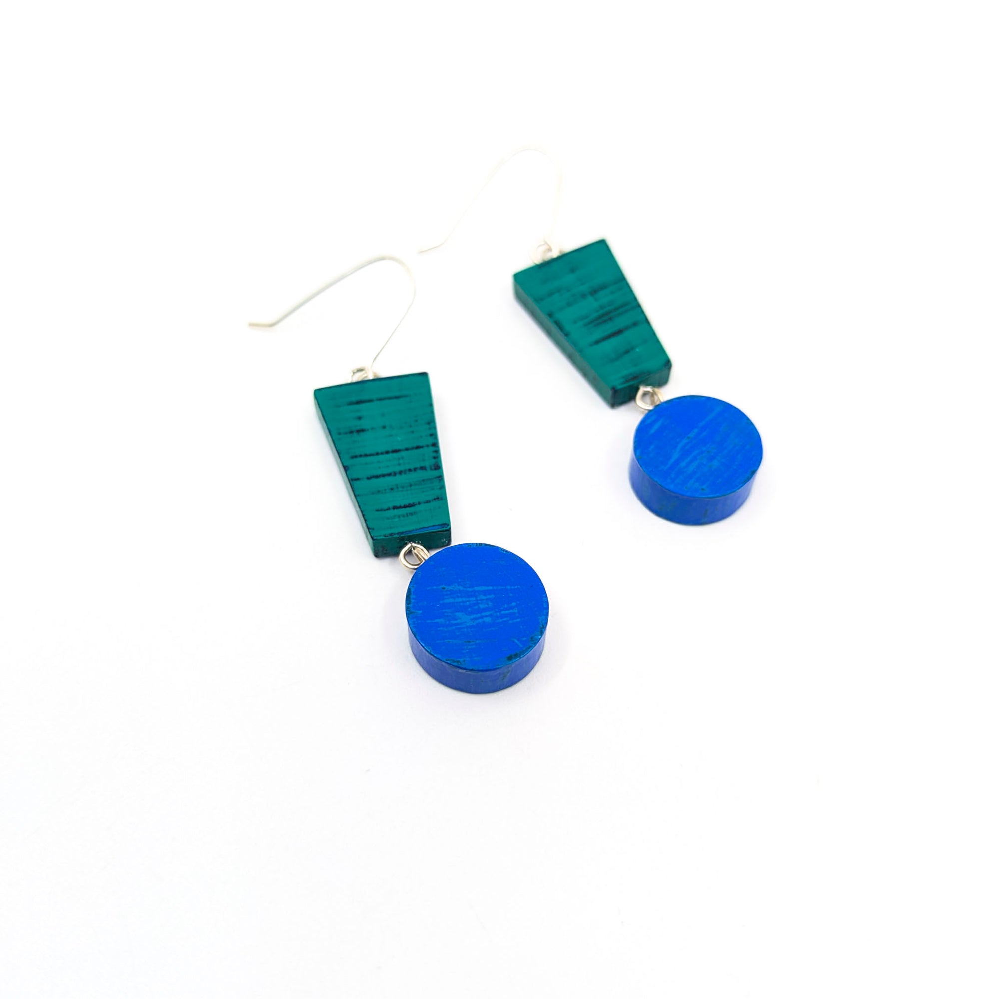 Wooden Earrings, Double Painted