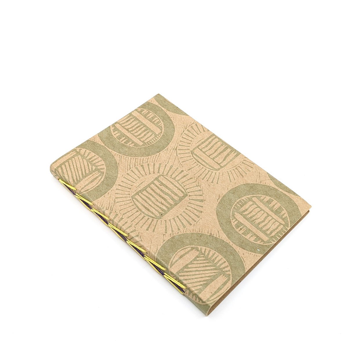 Purple Pumpkin Press - Thick Paper Journals - Green Circles on Kraft - VISUAL INDEX