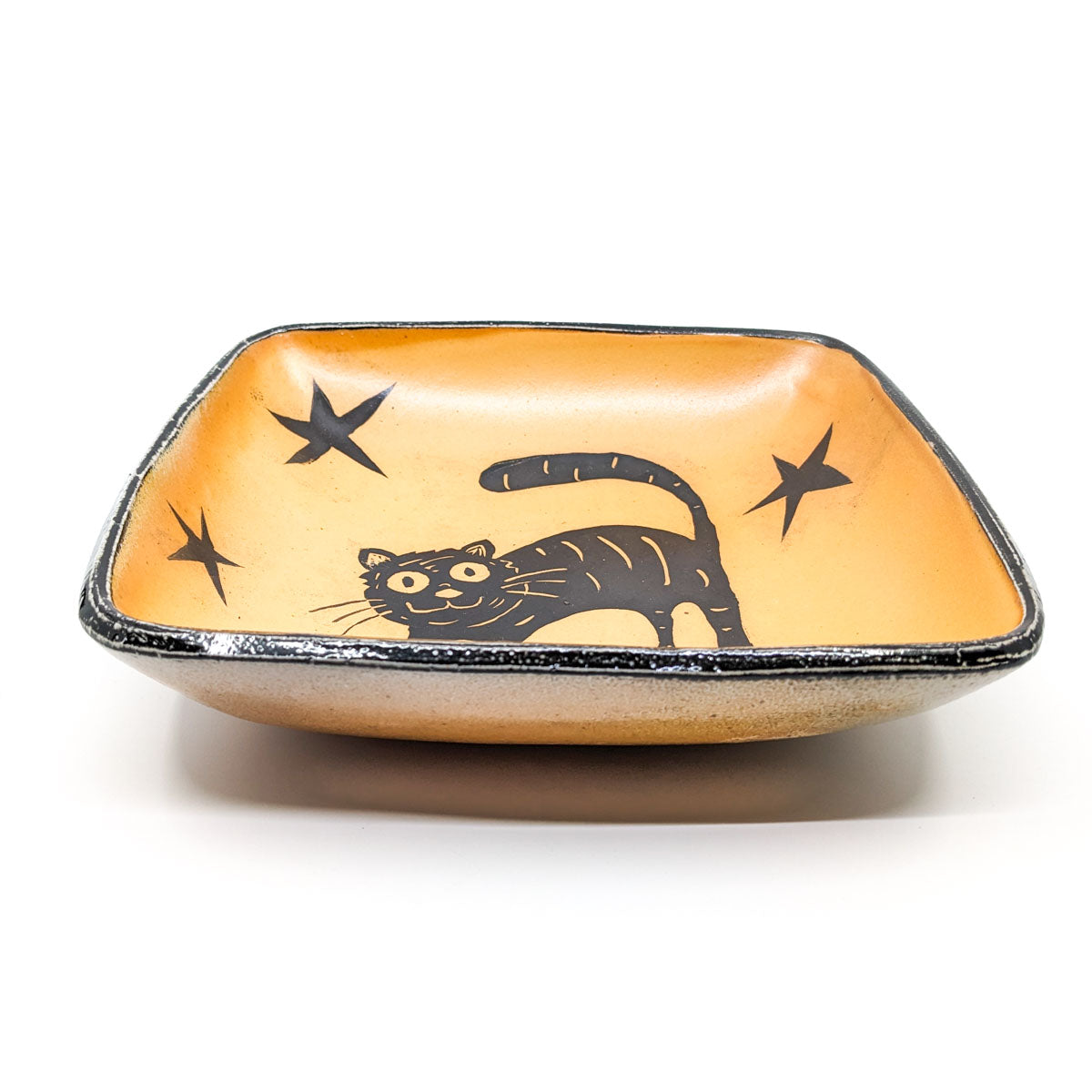 Serving Bowl with Cat and Stars